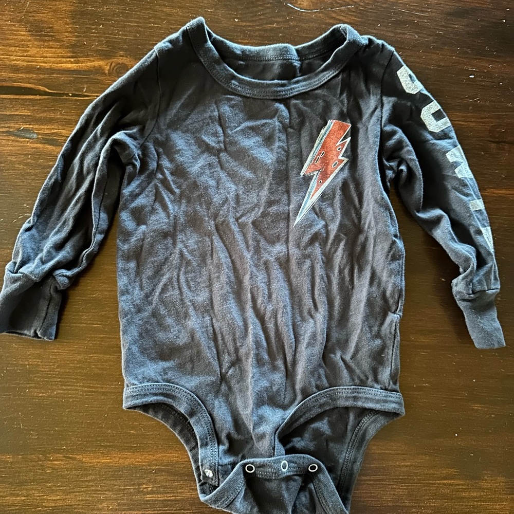Bowie Lightning Bolt baby One Piece